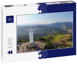 Lais Puzzle - Cristo Rey Statue mit Blick auf die Stadt Kolumbien - 100 Teile