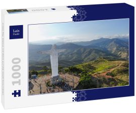 Lais Puzzle - Cristo Rey Statue mit Blick auf die Stadt Kolumbien - 1.000 Teile