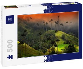 Lais Puzzle - Bewölkte Landschaft des Cocora-Tals, Salento, Kolumbien - 500 Teile