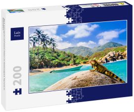 Lais Puzzle - Blick auf Leguan auf einem Felsen im Nationalpark Tayrona in Kolumbien - 200 Teile
