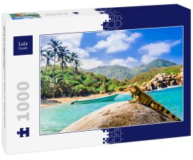 Lais Puzzle - Blick auf Leguan auf einem Felsen im Nationalpark Tayrona in Kolumbien - 1.000 Teile