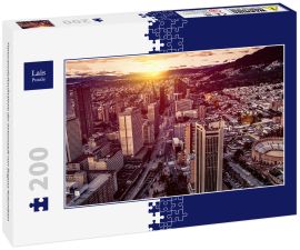 Lais Puzzle - Panoramaluftaufnahme der Innenstadt von Bogota Kolumbien  - 200 Teile