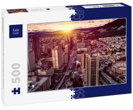 Lais Puzzle - Panoramaluftaufnahme der Innenstadt von Bogota Kolumbien  - 500 Teile