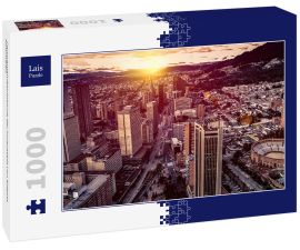 Lais Puzzle - Panoramaluftaufnahme der Innenstadt von Bogota Kolumbien  - 1.000 Teile