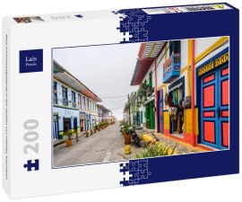 Lais Puzzle - Blick auf Kolonialgebäude in den Straßen von Filandia, Kolumbien - 200 Teile