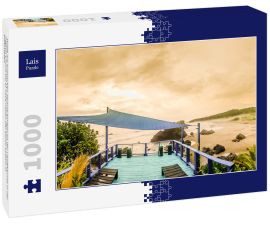 Lais Puzzle - Hütte am tropischen Strand Almejal an der Pazifikküste in der Region Choco bei El Valle neben der Bahia Solano in Kolumbien - 1.000 Teile