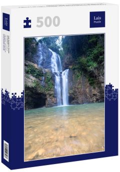 Lais Puzzle - Erstaunlich kristallines blaues Wasser Salto de La India Wasserfall in Santander, Kolumbien - 500 Teile