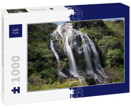 Lais Puzzle - Langzeitbelichtung eines Wasserfalls namens El manto de la Virgen in Santander, Kolumbien - 1.000 Teile