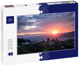 Lais Puzzle - Sonnenuntergang in der Stadt Pereira-Risaralda, Kolumbien. Panoramablick von El Tambo - 200 Teile