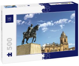 Lais Puzzle - Die Hauptstadt von Boyacá, Eskulptur von Simón Bolivar, dem Befreier, Kolumbien - 500 Teile