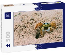 Lais Puzzle - Kleine Krabbe auf dem Strandsand der Insel San Andres, Kolumbien - 500 Teile