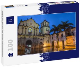 Lais Puzzle - Popayan, auch die schöne Stadt Popayan, nach Sonnenuntergang, Cauca, Kolumbien - 100 Teile
