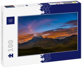 Lais Puzzle - Sonnenaufgang in den Bergen des Vulkans Tolima, Kolumbien - 100 Teile