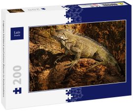 Lais Puzzle - Leguan klettert auf einen Baum in Kolumbien - 200 Teile