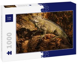 Lais Puzzle - Leguan klettert auf einen Baum in Kolumbien - 1.000 Teile