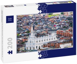 Lais Puzzle - Panoramablick auf die Stadt Manizales, ihre Häuser und ihre Kirche, in Caldas, Kolumbien - 200 Teile