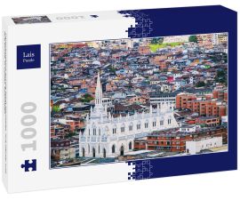 Lais Puzzle - Panoramablick auf die Stadt Manizales, ihre Häuser und ihre Kirche, in Caldas, Kolumbien - 1.000 Teile