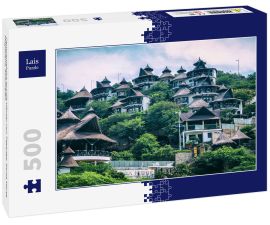 Lais Puzzle - Panoramablick auf die Häuser von Taganga, Santa Marta, Magdalena, Kolumbien - 500 Teile