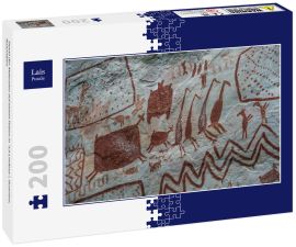 Lais Puzzle - Detail der Malereien auf einem Felsen in "La Lindosa", Guaviare, Kolumbien - 200 Teile