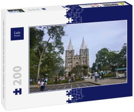 Lais Puzzle - Leben auf dem Hauptplatz des bunten Jardin, Antioquia, Kolumbien - 200 Teile