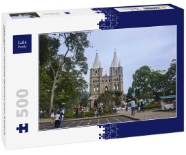 Lais Puzzle - Leben auf dem Hauptplatz des bunten Jardin, Antioquia, Kolumbien - 500 Teile