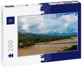 Lais Puzzle - Puente De Occidente Brücke über den Cauca-Fluss gegen bewölkten Himmel, Kolumbien - 200 Teile
