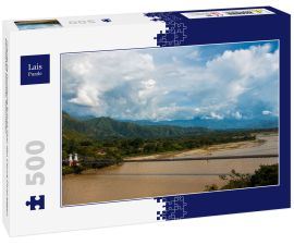 Lais Puzzle - Puente De Occidente Brücke über den Cauca-Fluss gegen bewölkten Himmel, Kolumbien - 500 Teile