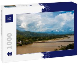 Lais Puzzle - Puente De Occidente Brücke über den Cauca-Fluss gegen bewölkten Himmel, Kolumbien - 1.000 Teile