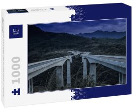 Lais Puzzle - Mulatos Tunel und Viadukt des Flusses Cauca. Antioquia, Kolumbien - 1.000 Teile