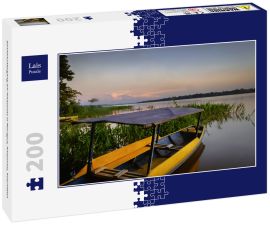 Lais Puzzle - Sonnenuntergang am Amazonas in Mocagua, Amazonas, Kolumbien - 200 Teile