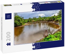 Lais Puzzle - Fluss mit Holzboot, Ecuador - 200 Teile