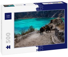 Lais Puzzle - Vulkan Quilotoa in Ecuador - 500 Teile