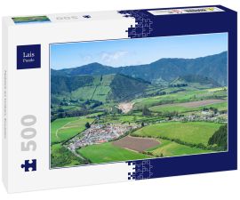 Lais Puzzle - Talblick an Vulkan, Ecuador - 500 Teile