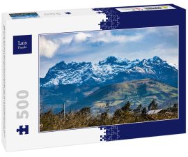 Lais Puzzle - Warten auf den Sonnenuntergang mit dem Carihuairazo, den Sie im Sektor Santa Rosa gesehen haben, Ambato, Ecuador. - 500 Teile