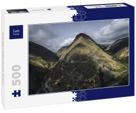 Lais Puzzle - Roter Zug in Berglandschaft, Ecuador - 500 Teile