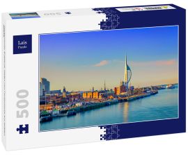 Lais Puzzle - Portsmouth, England, Hafen von Portsmouth am späten Abend - 500 Teile