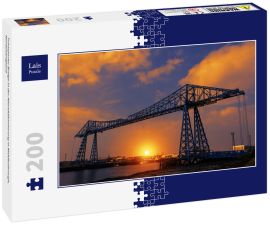 Lais Puzzle - Transporter Bridge in der Abenddämmerung in Middlesbrough, Nordostengland - 200 Teile