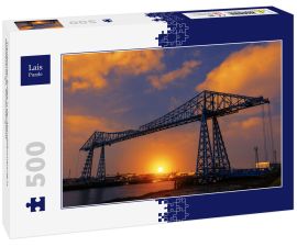 Lais Puzzle - Transporter Bridge in der Abenddämmerung in Middlesbrough, Nordostengland - 500 Teile