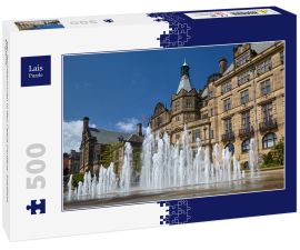 Lais Puzzle - Der Springbrunnen in den Peace Gardens. Sheffield. England - 500 Teile