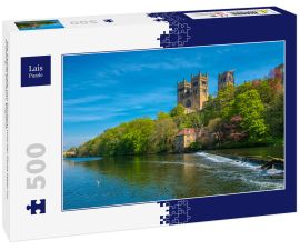 Lais Puzzle - Die Kathedrale von Durham und der Fluss Wear im Frühling in Durham, England - 500 Teile