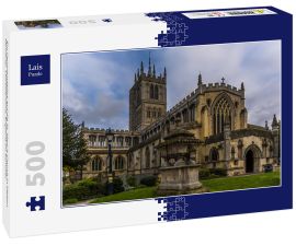 Lais Puzzle - Ein Panoramablick auf die St. Mary's Church in Melton Mowbray, Leicestershire, England im Sommer - 500 Teile