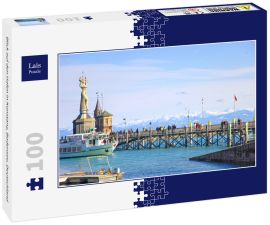 Lais Puzzle - Blick auf den Hafen in Konstanz, Bodensee, Deutschland - 100 Teile