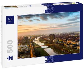 Lais Puzzle - Ansicht von Mannheim bei Sonnenuntergang, Baden Württemberg, Deutschland 
 - 500 Teile