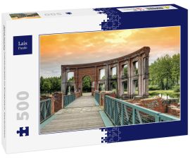 Lais Puzzle - Blick auf ein Industrierelikt im Bürgerpark, Saarbrücken, Deutschland.  - 500 Teile
