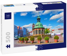 Lais Puzzle - Blick auf den Schwer-Marktplatz in der Altstadt von Wismar, Deutschland. - 500 Teile