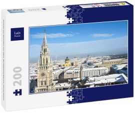 Lais Puzzle - Ansicht von München von oben, Bundesland Bayern, Deutschland - 200 Teile