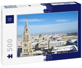 Lais Puzzle - Ansicht von München von oben, Bundesland Bayern, Deutschland - 500 Teile