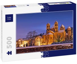 Lais Puzzle - Ansicht der Abteikirche Maria Laach, Rheinland-Pfalz, Deutschland.  - 500 Teile