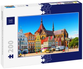 Lais Puzzle - Ansicht der Architektur in Rostock, Bundesland Mecklenburg, Deutschland. - 200 Teile