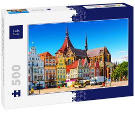 Lais Puzzle - Ansicht der Architektur in Rostock, Bundesland Mecklenburg, Deutschland. - 500 Teile